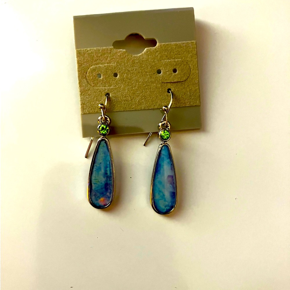 Calcedony Drop Earrings